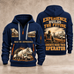 Terex Advance FD4000 Concrete Mixer Truck quarter zip hoodie in Navy, front and back views, sample YOUR NAME and SINCE 2000 artwork