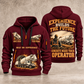 Terex Advance FD4000 Concrete Mixer Truck quarter zip hoodie in Wine Red, front and back views, sample YOUR NAME and SINCE 2000 artwork