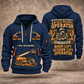 JLG 600S Telescopic Boom Lift quarter zip hoodie in Navy, front and back views, sample YOUR NAME and SINCE 2000 artwork