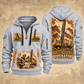 Pit Viper 271 Blasthole Drill Operator quarter zip hoodie in Light Grey, front and back views, sample YOUR NAME and SINCE 2000 artwork