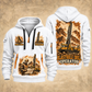 Pit Viper 271 Blasthole Drill Operator quarter zip hoodie in White, front and back views, sample YOUR NAME and SINCE 2000 artwork