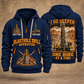 Pit Viper 351 Blasthole Drill Operator quarter zip hoodie in Navy, front and back views, sample YOUR NAME and SINCE 2000 artwork