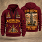 Pit Viper 351 Blasthole Drill Operator quarter zip hoodie in Wine Red, front and back views, sample YOUR NAME and SINCE 2000 artwork