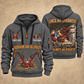 DD422i Underground Jumbo Drill Operator quarter zip hoodie in Gray, front and back views, sample YOUR NAME and SINCE 2000 artwork