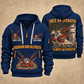 DD422i Underground Jumbo Drill Operator quarter zip hoodie in Navy, front and back views, sample YOUR NAME and SINCE 2000 artwork