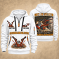 DD422i Underground Jumbo Drill Operator quarter zip hoodie in White, front and back views, sample YOUR NAME and SINCE 2000 artwork