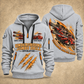 DD321 Underground Jumbo Drill Operator quarter zip hoodie in Light Grey, front and back views, sample YOUR NAME and SINCE 2000 artwork