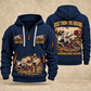 AQM 150 Roadheader Operator quarter zip hoodie in Navy, front and back views, sample YOUR NAME and SINCE 2000 artwork