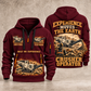 Lokotrack LT106 Jaw Crusher Operator quarter zip hoodie in Wine Red, front and back views, sample YOUR NAME and SINCE 2000 artwork