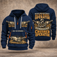 Lokotrack LT1213 Impact Crusher Operator quarter zip hoodie in Navy, front and back views, sample YOUR NAME and SINCE 2000 artwork