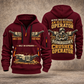 Lokotrack LT1213 Impact Crusher Operator quarter zip hoodie in Wine Red, front and back views, sample YOUR NAME and SINCE 2000 artwork