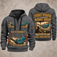 Premiertrak 400X Jaw Crusher Operator quarter zip hoodie in Gray, front and back views, sample YOUR NAME and SINCE 2000 artwork