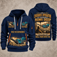 Premiertrak 400X Jaw Crusher Operator quarter zip hoodie in Navy, front and back views, sample YOUR NAME and SINCE 2000 artwork