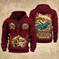 Chieftain 2100X 3-Deck Screener Operator quarter zip hoodie in Wine Red, front and back views, sample YOUR NAME and SINCE 2000 artwork