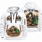 John Deere 2656G Log Loader Operator quarter zip hoodie in White, front and back views, sample YOUR NAME and SINCE 2000 artwork