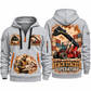 Taylor XRS-9972 Reach Stacker quarter zip hoodie in Light Grey, front and back views, sample YOUR NAME and SINCE 2000 artwork