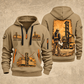 Taylor XEC-207/8 Empty Container Handler quarter zip hoodie in Khaki, front and back views, sample YOUR NAME and SINCE 2000 artwork