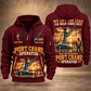 Liebherr LHM 550 Electric High-Rise Port Crane quarter zip hoodie in Wine Red, front and back views, sample YOUR NAME and SINCE 2000 artwork