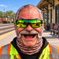 Railroader funny face balaclava - Style 5