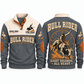 Eight Seconds. All Heart. personalized bull riding rodeo sports sweatshirt in Grey – RDO01