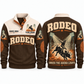 Under the Arena Lights personalized bull riding rodeo sports sweatshirt in Brown – RDO02