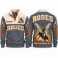 Under the Arena Lights personalized bull riding rodeo sports sweatshirt in Grey – RDO02