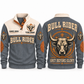 Grit Before Glory personalized bull riding rodeo sports sweatshirt in Grey – RDO04