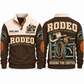 Behind the Chutes personalized bull riding rodeo sports sweatshirt in Brown – RDO05