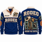 Behind the Chutes personalized bull riding rodeo sports sweatshirt in Navy – RDO05