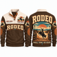 Small Town. Big Heart. personalized bull riding rodeo sports sweatshirt in Brown – RDO06