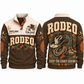 Keep the Legacy Riding personalized bull riding rodeo sports sweatshirt in Brown – RDO07