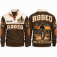 When the Dust Settles | Bull Riding / Rodeo Personalized Sports Sweatshirt - Brown