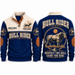 Respect the Bull. Earn the Ride. | Bull Riding / Rodeo Personalized Sports Sweatshirt - Navy