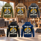 Roofer By Choice Vintage Hoodie featured composite showing five separated complete back views in Military Green, Kaki, Dark Gray, Black and Dark Blue, against a roofing workshop with stacked shingles.