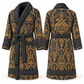 Personalized Roofer Bathrobe - Art Deco Craft slate front and back view