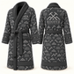 Personalized Roofer Bathrobe slate front and back