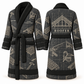 Personalized Roofer Bathrobe - Blueprint Workshop slate front and back view