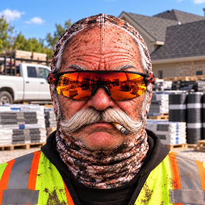 Roofer funny face balaclava - Style 1