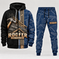roofer full-zip hoodie and matching joggers - navy catalog view