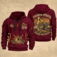 Excavator Operator Earthmover Heritage quarter-zip hoodie in Wine Red, front and back, YOUR NAME and SINCE 2005 artwork