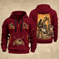 Excavator Operator Groundwork Portrait quarter-zip hoodie in Wine Red, front and back, YOUR NAME and SINCE 2005 artwork