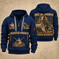 Excavator Operator Lifelong Operator quarter-zip hoodie in Navy, front and back, YOUR NAME and SINCE 2005 artwork