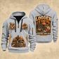 Logger Timber Yard Still Life quarter-zip hoodie in Light Grey, front and back, YOUR NAME and SINCE 2005 artwork