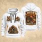 Logger Timber Yard Still Life quarter-zip hoodie in White, front and back, YOUR NAME and SINCE 2005 artwork