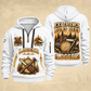 Logger Deep Woods Statement quarter-zip hoodie in White, front and back, YOUR NAME and SINCE 2005 artwork