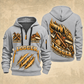 Logger Timber Grain Sweep quarter-zip hoodie in Light Grey, front and back, YOUR NAME and SINCE 2005 artwork