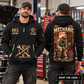 Mechanic wearing Under The Hood quarter-zip hoodie in their workplace; product introduction and shopping call to action
