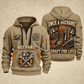 Mechanic Craft For Life quarter-zip hoodie in Khaki, front and back, YOUR NAME and SINCE 2005 artwork