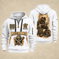 Mechanic Golden Garage quarter-zip hoodie in White, front and back, YOUR NAME and SINCE 2005 artwork