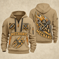 Mechanic Torque In Motion quarter-zip hoodie in Khaki, front and back, YOUR NAME and SINCE 2005 artwork